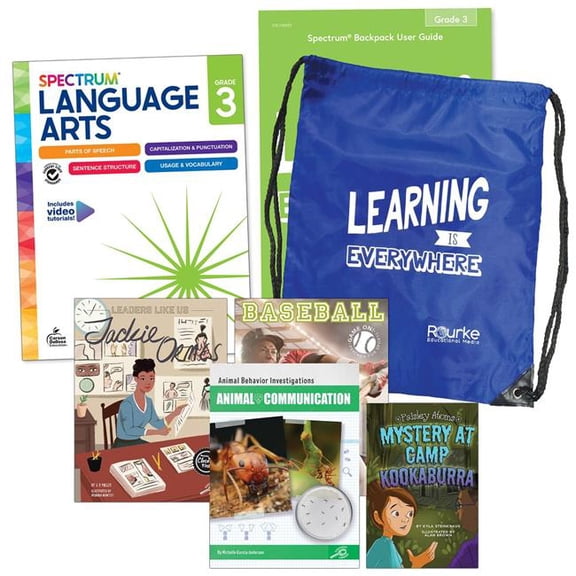 Carson Dellosa CD-745412 Spectrum Language & Literacy Backpack, English - Grade 3