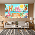 thumbnail image 2 of Tropical Design Summer Banner Pineapple Surfing Beach Decor Hello for Beach Party Vacation Outdoor Event, 2 of 7