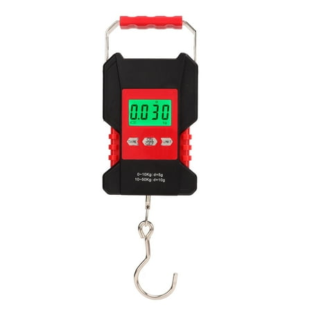 

Crane Scale Mini Industrial Crane Scale Plastic Shell Waterproof Portable Wear Resistant 0-50kg For Farm For Travel