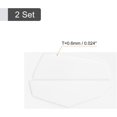 thumbnail image 2 of XYCCA Rounded Curved Edges Mouse Feet Skates Pads 0.6mm for G600 Gaming Mouse Feet Replacement White 2Pcs/2 Set-0625, 2 of 5