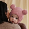 thumbnail image 4 of Bonnet d'Hiver pour Tout-Petit Bonnet à Rabat Unisexe Bonnet de Neige Chaud en Polaire pour Enfants, 4 of 5