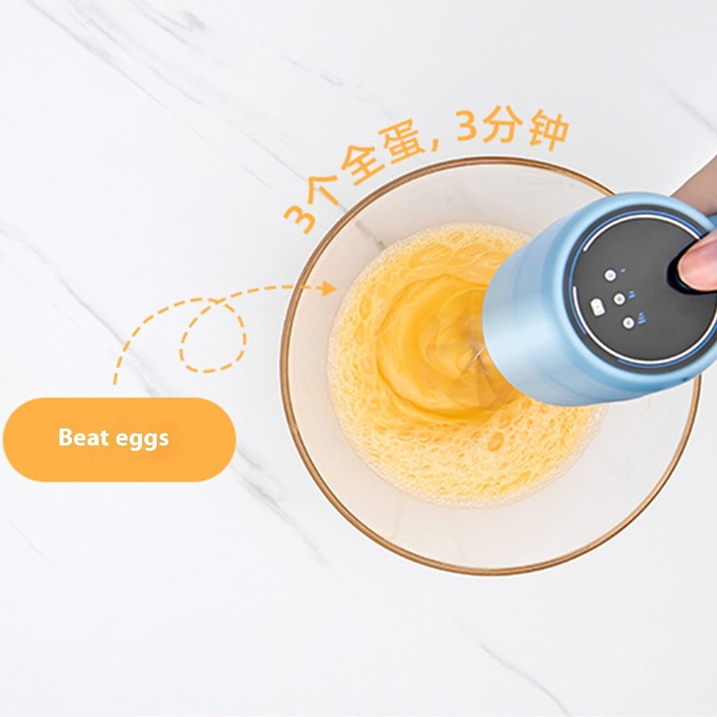 Compact Hand Mixer With 2 Whisks 800mAh Rechargeable Battery Eggs Beater Easy Storage For Home Baking And CookingW1re1essDouble Head Electric Hand Mixer Eggs Beater For Baking Cake Cream Pastry