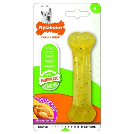 FlexiChew Regular Chicken Flavored Bone Dog Chew Toy, Flexi chew Toys Satisfy The Natural Urge To Chew While Helping Clean Teeth And Keeping Dogs Entertained By (Best Way To Keep Dogs Teeth Clean)