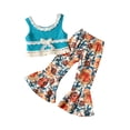 thumbnail image 1 of IROINNID Girl's Sleeveless Vest Top Flared Pants Two-piece Suit, 1 of 9