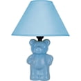 thumbnail image 1 of ORE International 611BL Ceramic Teddy Bear Lamp - Light Blue, 1 of 2