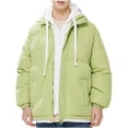thumbnail image 2 of Xihbxyly Chaqueta con Capucha para Hombre, Abrigo Informal Holgado con Cremallera, Ligera y Resistente Al Viento, con Dos Bolsillos Delanteros, Ideal para Escalada, Senderismo y Viajes. Ideal para Pr, 2 of 5