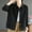 Black, variant on Women's Jackets Lightweight Trendy Cotton Solid Color Button with Pockets Workwear Jacket for Commuting Casual Top
