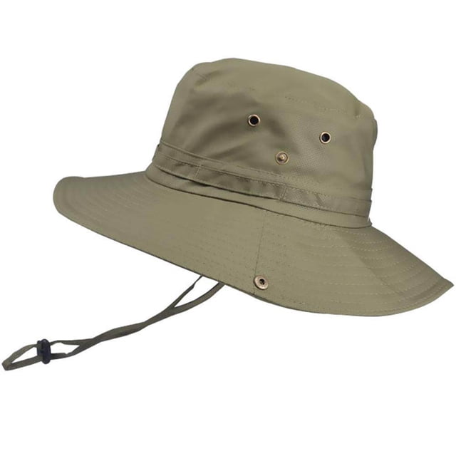 Sombrero de pescador con protección UV para hombre, sombrero de pescador para exteriores, sombrero de paja para pesca y caza.