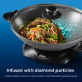 thumbnail image 3 of Oster DiamondForce 4.7 Quart Nonstick Electric Wok with Lid, 3 of 5
