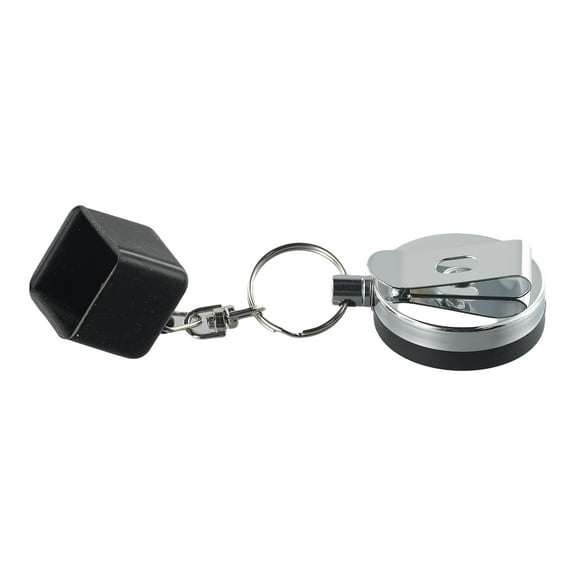 Billiard Chalk Holder Keychain Telescoping Retractable Rope Clip Pool Cue Chalk Holder Metal And Plastic Protective Chalk Case