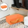thumbnail image 1 of Dvruxg Shoes Box, Transparent Dust-Proof Stackable Drawer Shoes Storage Box Container Organizer, Orange, 1 of 5