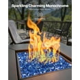 thumbnail image 4 of 10 lbs Cobalt Blue 1/4-Inch Fire Glass Rocks for Fire Pit, Table & Fireplace  Decorative Reflective Glass Crystals, 4 of 11