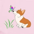 thumbnail image 2 of CafePress - Corgi With Butterfly Body Suit - Long Sleeve Cotton Baby Bodysuit, 2 of 4