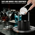 thumbnail image 5 of BENTISM Ice Ball Press Kit 2.4"/60 mm, Ice Ball Maker Includes Ice Press, Magnetic Gift Box, Tongs, Drip Tray for Whiskey Black, 5 of 9