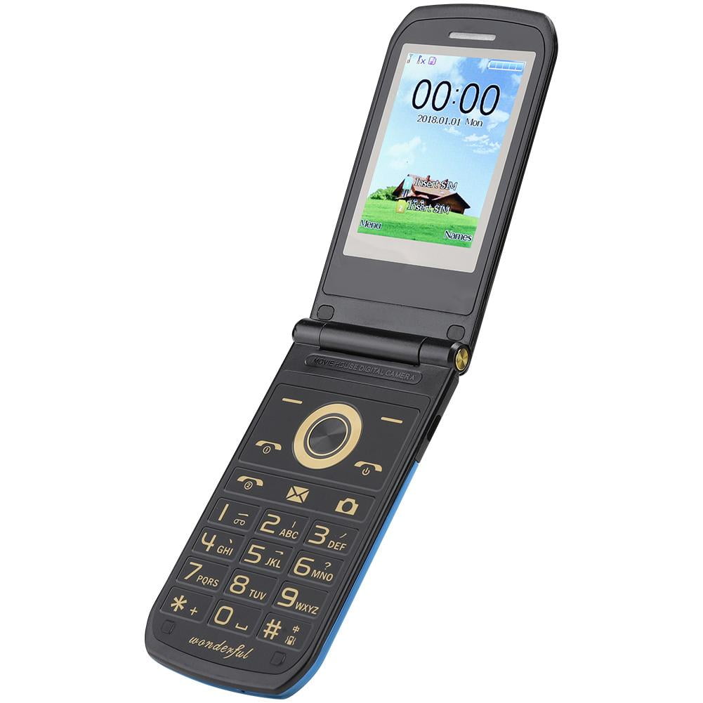 Lyumo Mobile Phone Flip Phone 2 6in Hd Touch Screen 1 8in Outer Screen Multifunctional Practical For Elderly Children Walmart Com