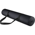 thumbnail image 1 of Yoga All-Purpose 1/4-Inch High Density Anti-Tear Exercise Yoga Mat with Carrying Strap - Black, 1 of 4