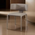 thumbnail image 6 of Benjara Cid Dell 21" Dining Chair- Gray Faux Leather- Wingback- Metal Frame, 6 of 6