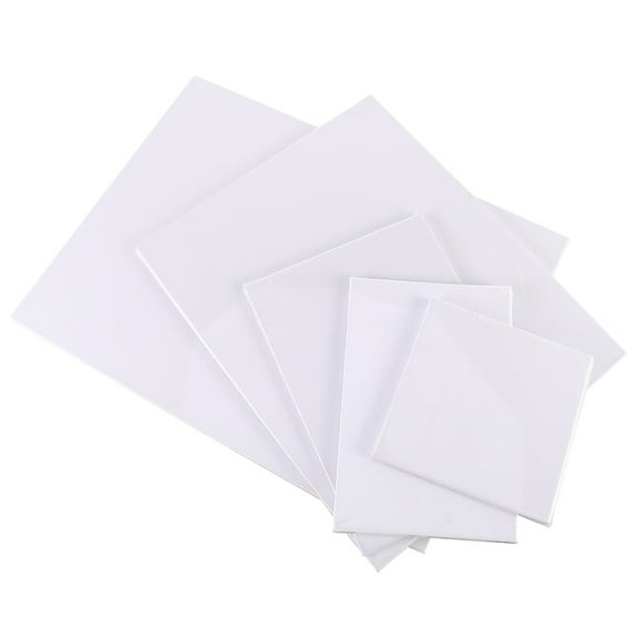 WHAMVOX  10 Pcs Flat Canvas Cotton Oil Painting Board Beginner Creation Child