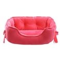 thumbnail image 1 of Dalazy Polyester Say Goodbye To Messy Puppy Accidents Waterproof Bottom Dog Bed With Raised Rim Washable rose red L 1Set, 1 of 6