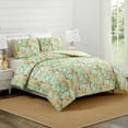 thumbnail image 2 of Spartina 449 Queenie Tropical 3-Piece Cotton Sateen Comforter Set, Seafoam Green, King, 2 of 7