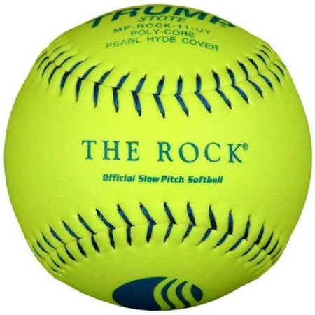 The Rock Trump MP-ROCK-11-UY Series 11 in. 44-400 USSSA Composite Leather Softball