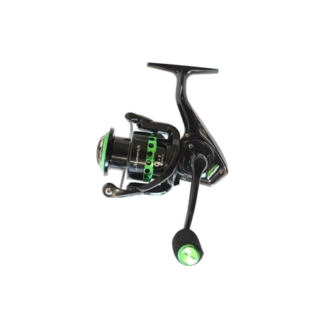 Dobyns Maverick Spinning Reel 5.2:1 6+1 Size 2500 Ambidextrous Black/Green
