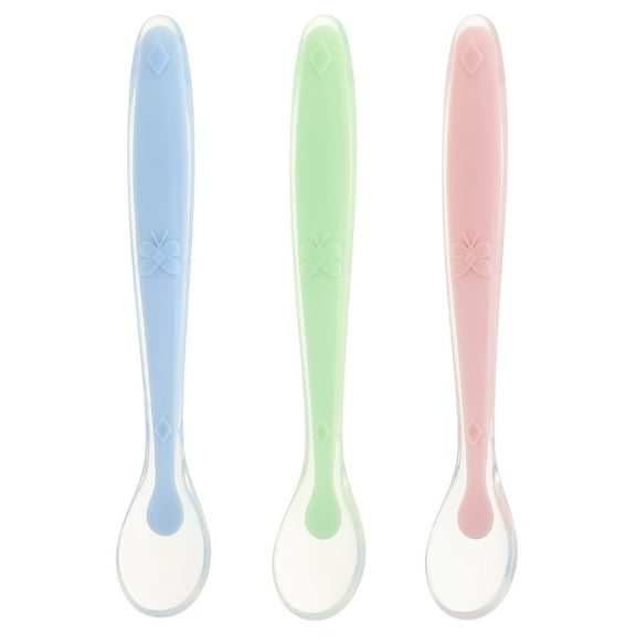 3pcs Silicone Baby Feeding Spoon Infant Complementary Food Spoon Baby Spoon