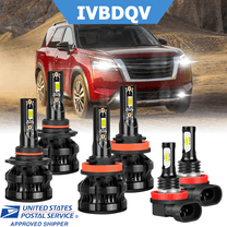 For Nissan Pathfinder 2013-2016 LED Headlight Bulbs 9005 High   H11 Low Beam   H11 Fog Light Kits 6Pcs 6000K