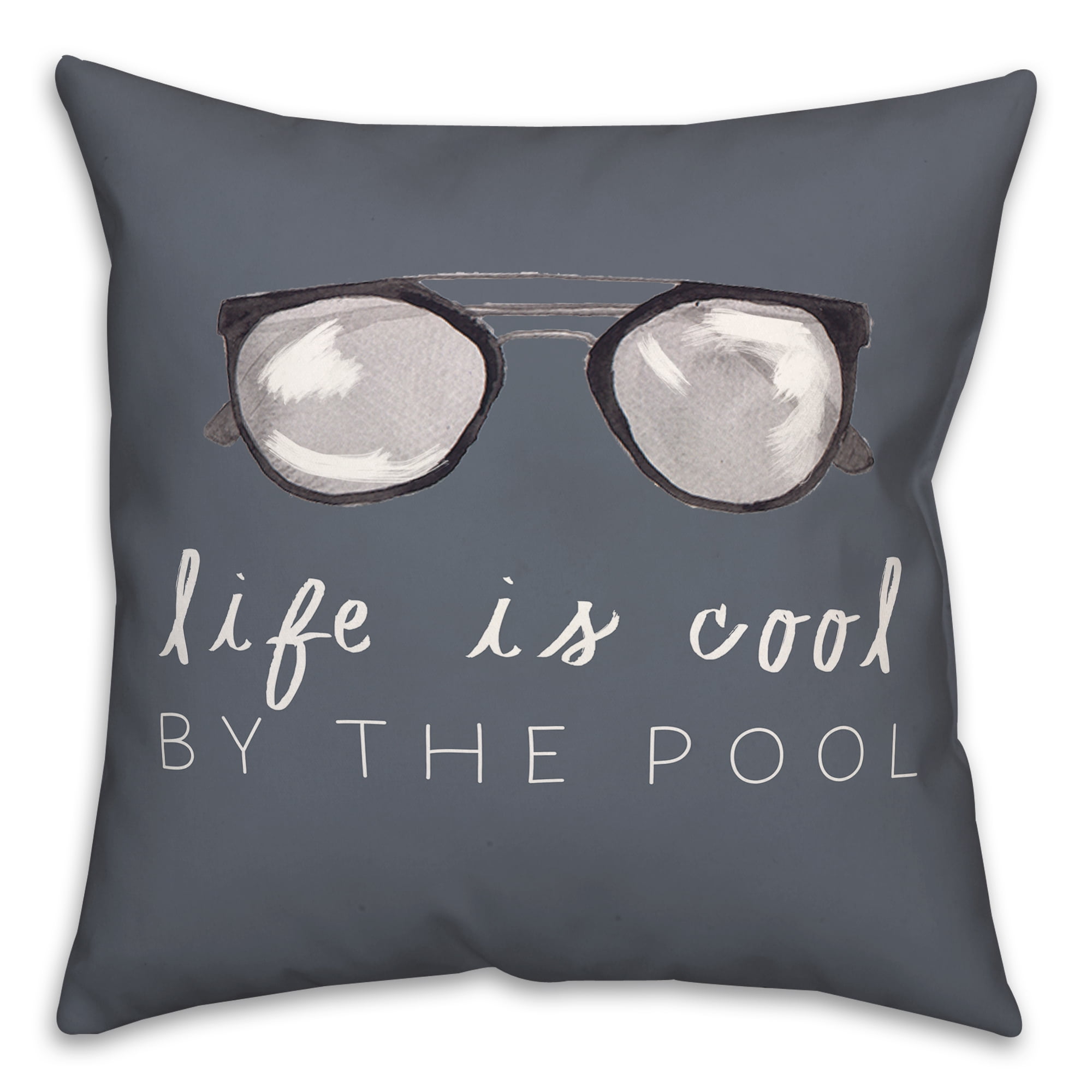 Creative Products Life By The Pool Slate 18 x 18 Indoor / Outdoor Pillow