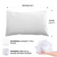 thumbnail image 3 of Colchón Matrimonial Blanco Memory Foam,18cm Colchones Confort de Grueso,Colchón en Caja con 2 Almohadas,Antiácaros e Hipoalergénico,Te Ayuda a Dormir Mejor(135 * 190 * 18cm), 3 of 7