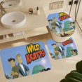 thumbnail image 6 of Wild Kratts Shower Curtain Set 4 Piece, Set Bathroom Sets with Rugs(Bath Mat,U Shape Mat Toilet Lid Cover Mat) Durable Bathroom Decor, 6 of 8