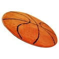 thumbnail image 2 of Etereauty 1Pc Round Carpet Parlor Mat Skid Resistance Decorative Chair Carpet for Bedroom Living Room (Basketball), 2 of 6