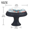 thumbnail image 4 of 4 Pcs Fish Knobs for Kitchen Cabinet Cupboard Dresser Bookcase Drawer Pulls Handles Round Home Decor, 4 of 8