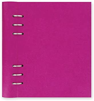 Filofax Clipbook, Pink Translucent Cover, A5, 8-1/4 x 5-3/4