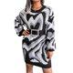 thumbnail image 3 of SAYOO Vestido de suéter para mujer, vestido de primavera de punto con cuello redondo y manga larga con corazón de amor en capas, prendas de punto in otoño/invierno para mujer de una pieza SAYOO moda, 3 of 7