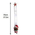 thumbnail image 3 of Santa Claus Climbing Ladder, Funny Electric Santa Claus Climbing Rope Ladder Decoration, Santa Doll Toy Christmas Tree Hanging Ornament for Party Home Door Wall Decor, 3 of 6