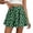 Dark Green, variant on Polka Dot Skirt for Women Summer Elastic Waist Mini Skirts Casual Layered Loose Flowy Short Skirts, 2XL