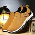 thumbnail image 3 of Men's Slip on Loafers Outdoor Hiking Shoes Breathable Antiskid Driving Moccasins, 3 of 7
