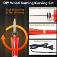 thumbnail image 2 of Wood Burning Kit: DIY Wood/Leather Burning Set, 26 Letters Brass Mold, Rapid Warming, Red, Electric Powered, Practical Style, Wood Burning Tool, 2 of 7