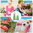 thumbnail image 5 of Guantes de jardinería largos Uxcell de cuero de vaca, guante de poda de rosas, a prueba de espinas, blanco/verde L, 5 of 5