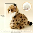thumbnail image 3 of Lynx Cat Stuffed Animal Wild Cat Feline Animal Stuffed Toy Wildlife Themed Stuffed Animal for Collection Decor, 3 of 9