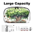 thumbnail image 3 of Coconut Jujube Tree Charger Organizer Hard Drive Bag Cable Cord Organizer Small Storage Pouch Oxford Fabric Waterproof Electronic Digital Accessories Travel Case 5.9x9.44x3.14 in., 3 of 6