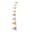 thumbnail image 4 of Banderín Multicolor colgante resistente al desgaste bandera triangular al aire libre para decoración de jardín al aire libre naranja blanco, 4 of 14