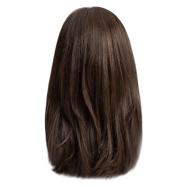 Liquidation! Bradem Perruque avec Frange pour Femmes Synthétique Ondulée Bouclée Cosplay Fille Perruque Colorée Matériau, Filet Réglable s'Adapte à la Plupart des Tailles de Tête, Filet Respirant Vous Rend Confortable à Porter.