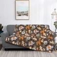 thumbnail image 2 of Fotbe Cute Lion Tiger Manta de Franela con Estampado, Manta Ultrasuave para Cama, Sofá, Auto, Hipoalergénica y Antibolitas-80"x60", 2 of 6