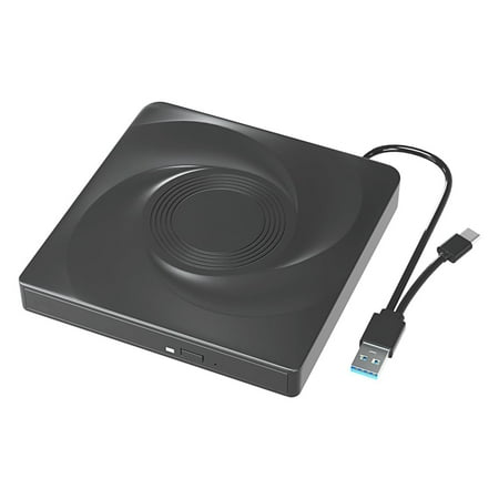 Wbacon USB 3.0 External DVD Optical Drive with Built-in Type-C Cable