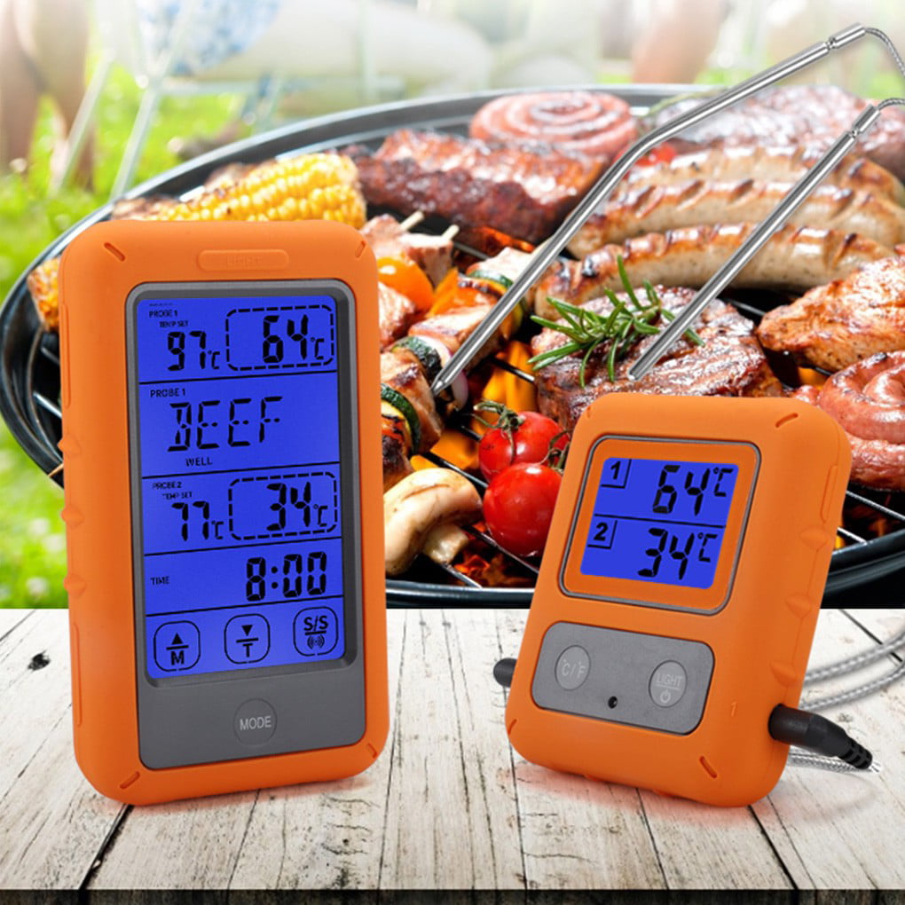 1x Digital LCD Food Thermometer Probe Temperature Kitchen Cooking Meat&Water BBQ 