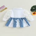 thumbnail image 4 of Robes pour Bébé Fille Manches Longues en Tulle Patchwork Tutu Papillon, 4 of 6