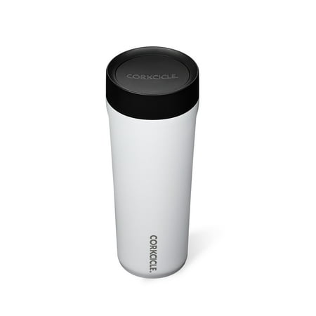 Corkcicle 17 oz Commuter Cup, Spill-Proof, Triple Insulated, Gloss White