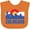 Orange, variant on Inktastic Colorado Flag and Skyline Boys or Girls Baby Bib